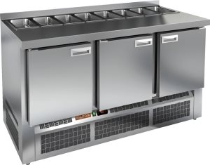 Стол холодильный для салатов HiCold SLE1-111GN (1/3) без крышки