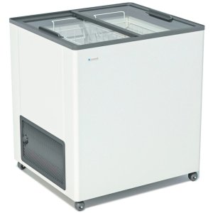 Ларь морозильный с прямым стеклом Frostor F 180 C серый