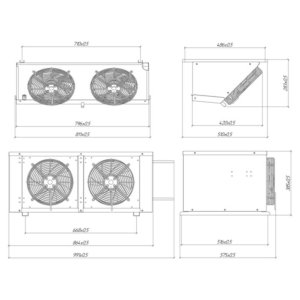 Сплит-система холодильная низкотемпературная Intercold LCM 214 FT - Изображение 2