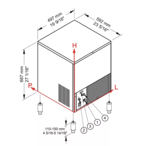 Льдогенератор Brema CB 416W HC (кубики) - Изображение 4