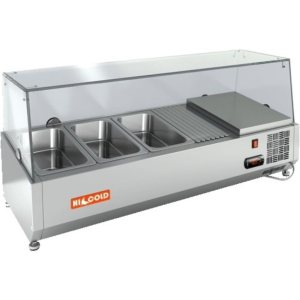 Витрина холодильная для ингредиентов HICOLD VRTG 1000 1/4