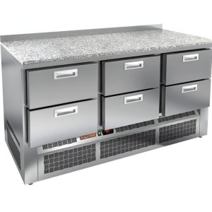 Стол холодильный среднетемпературный HiCold GNE 222/TN камень