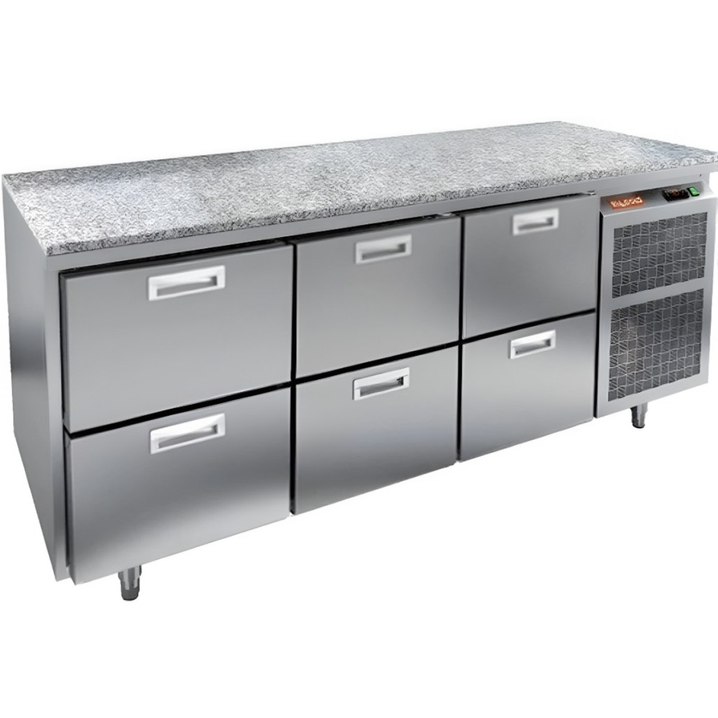 Стол холодильный среднетемпературный HiCold GN 222/TN О камень