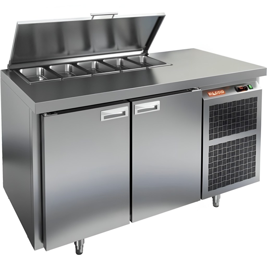 Стол холодильный для салатов HiCold SL1-11GN (1/3) О с крышкой