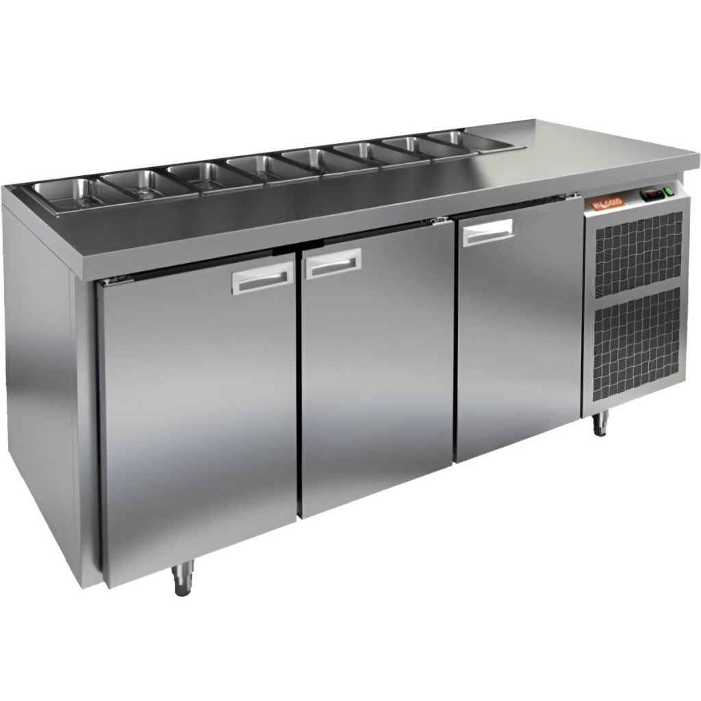 Стол холодильный для салатов HiCold SL1-111GN (1/3) О без крышки