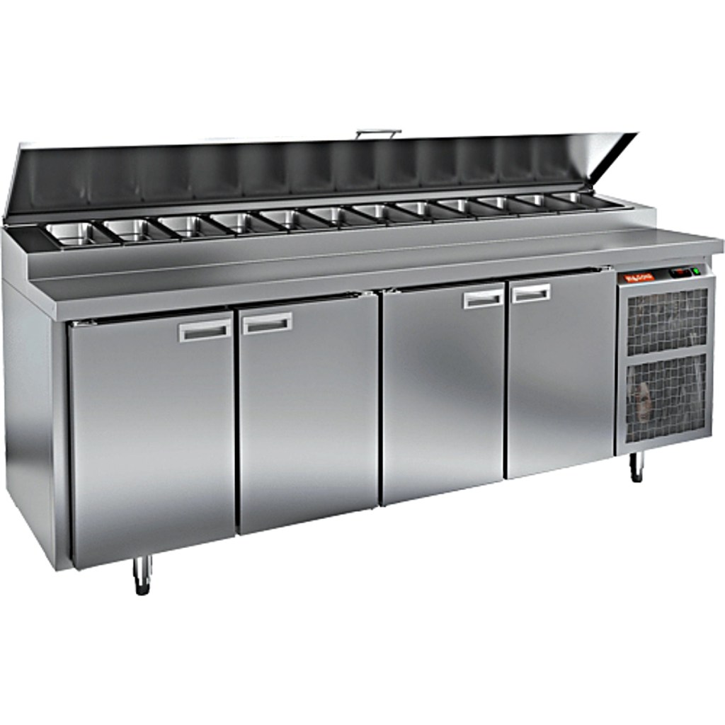 Стол холодильный для пиццы HiCold PZ1-1111/GN (R290)