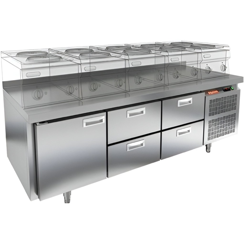 Стол охлаждаемый HiCold GN 122/TN LT под тепловое оборудование