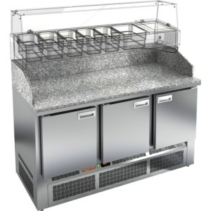 Стол холодильный для пиццы HiCold PZE3-111/GN М камень