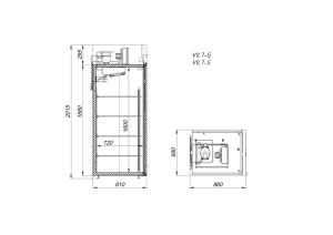 Шкаф холодильный универсальный Arkto V0.7-G - Изображение 2