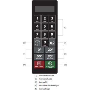 Печь микроволновая AIRHOT MICRO WAVE AMW-1100NE-II 34L DIGITAL - Изображение 2