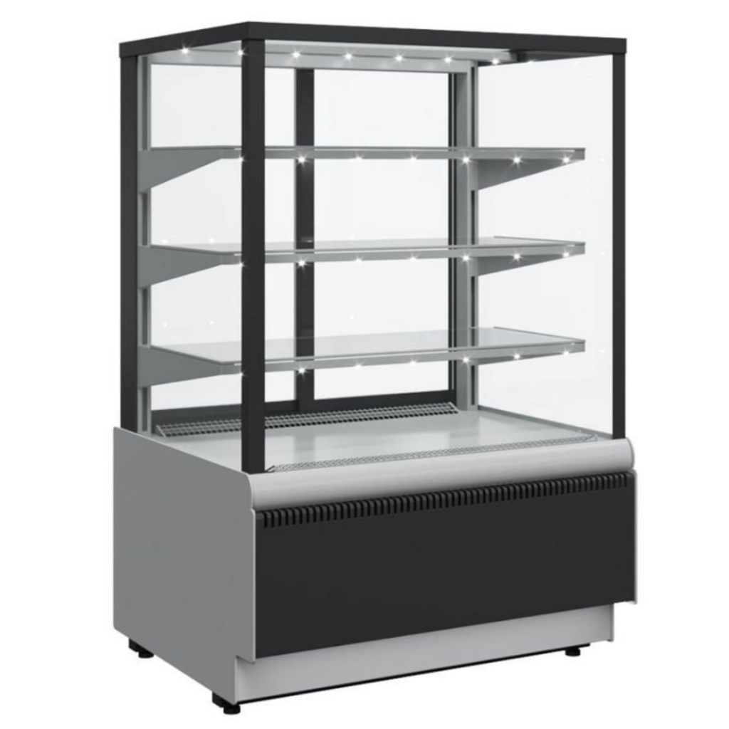 Витрина кондитерская Carboma KC70 VM 1,3-1 Light (ВХСв-1,3д Carboma Cube Техно) (9006-9005)